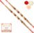 Ghasitaram Gifts Rakhi for Brother Rakhis Online -Set of 2-6299 Pearl Rakhi for My Brother with 200 GMS of Kaju katli