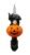 Creative Hobbies Halloween Pumpkin Jack O’ Lantern & Black Cat Bubble Night Light | Bubbling Glitter Bulb | Festive Decoration