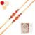 Ghasitaram Gifts Rakhis Online for Brother- Set of 2-6276 Rakhi Thread with 200 GMS of Kaju katli