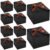 VGOODALL 10PCS Gift Candy Boxes, Black Treat Box with Ribbon Paper Candy Boxes for Wedding Cookie Chocolates Small Gifts