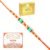 Ghasitaram Gifts Rakhi for Brother Rakhis Online -6269 Pearl Rakhi for My Brother with 200 GMS of Kaju katli and 200 GMS of Soan Papdi