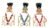 SKYSHOPPINGHUB Laddu Gopal Ji Mukut Mala Shringar Set with Bansuri, Kundal, Karula & Chhari Pack of 6 Items Size 1 No