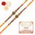 Ghasitaram Gifts Rakhi for Brother Rakhis Online – Set of 2 – R-2147 Rakhi Thread with 200 GMS of Kaju katli