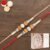 Ghasitaram Gifts Rakhi for Brother Rakhis Online – Set of 2-Nbh206 Rakhis with 200 GMS of Kaju katli