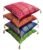 Bohemian Silk Christmas Decorative Pillow Cover 16X16 Set of 4 – Cojines para Sala, Farmhouse Throw Pillows for Holiday Home Decor & Gift, 100% Silk Cover Pack Christmas Cushion Covers