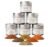 Gourmet World Flavors Seasoning Collection | Non GMO Verified | 6 Magnetic Tins | Spice Blends | Crafted in Small Batches by Gustus Vitae | #68