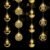 Riakrum 4 Pcs 6.56 ft Diya Lights Curtain Diwali String Lights Cute Shape Window Light Lamps for Diwali 10 Led Lights Diwali Outdoor Decorations for Wedding Home Garden Indoor Bedroom Christmas